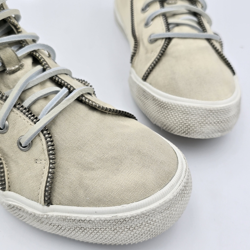Sperry Women's X Rebecca Minkoff Fashion Boot/High-Top Canvas Sneakers, Tan, 7.5 - Picture 3 of 16